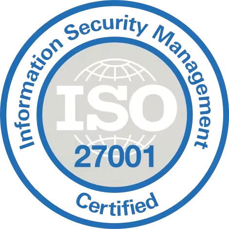 Certification badge — ISO 27001